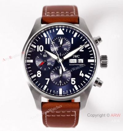 ZF Factory v2 IWC Pilot's Chronograph 7750 Watch Bucherer Blue Dial 43mm